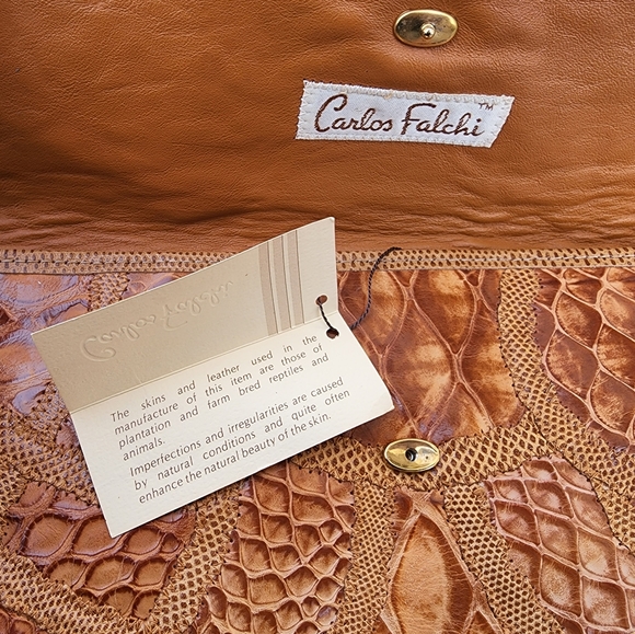 (VTG) RARE Seductive Snakeskin Clutch - Picture 5 of 10